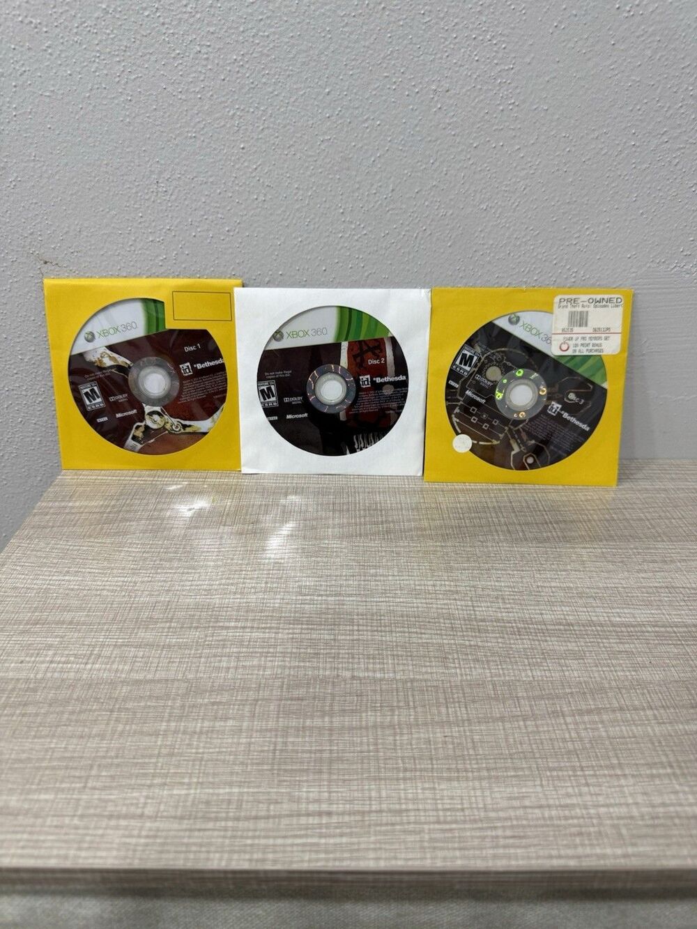 Rage (Xbox 360, 2011) All Three Discs Only